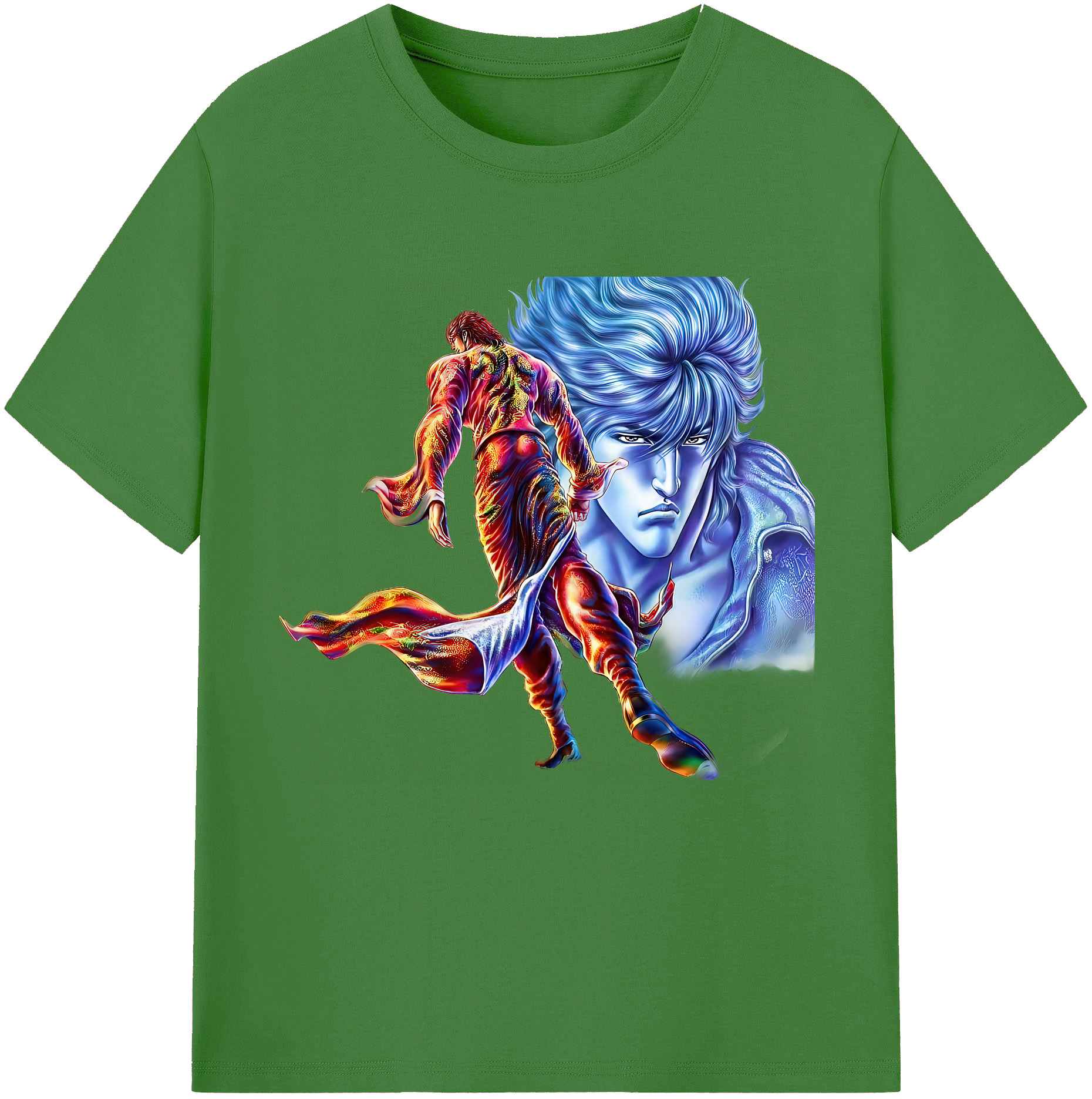 （画像用） 北斗の拳 Fist of the North Star レディースカジュアルプリントTシャツ（綿100％）